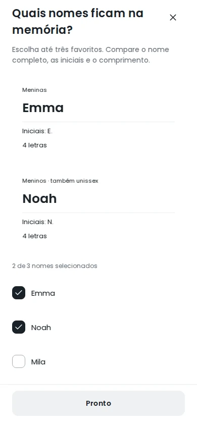 Comparem seus favoritos
