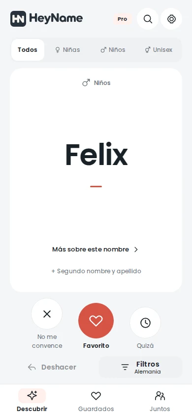 Descubrir nombres