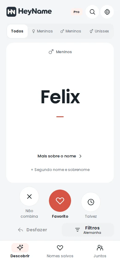 Descobrir nomes