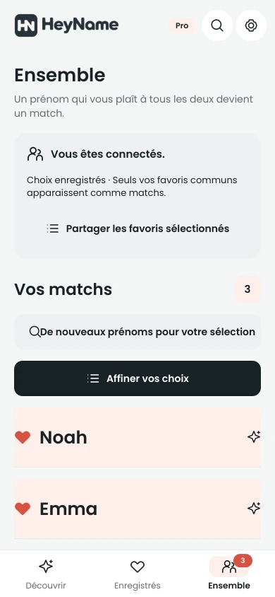 Vos matchs